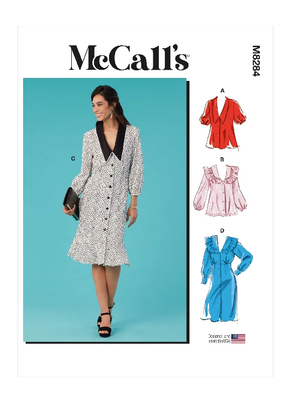 McCall's Pattern M8284 Misses Tops & Dresses Tunics Sophisticated sleek