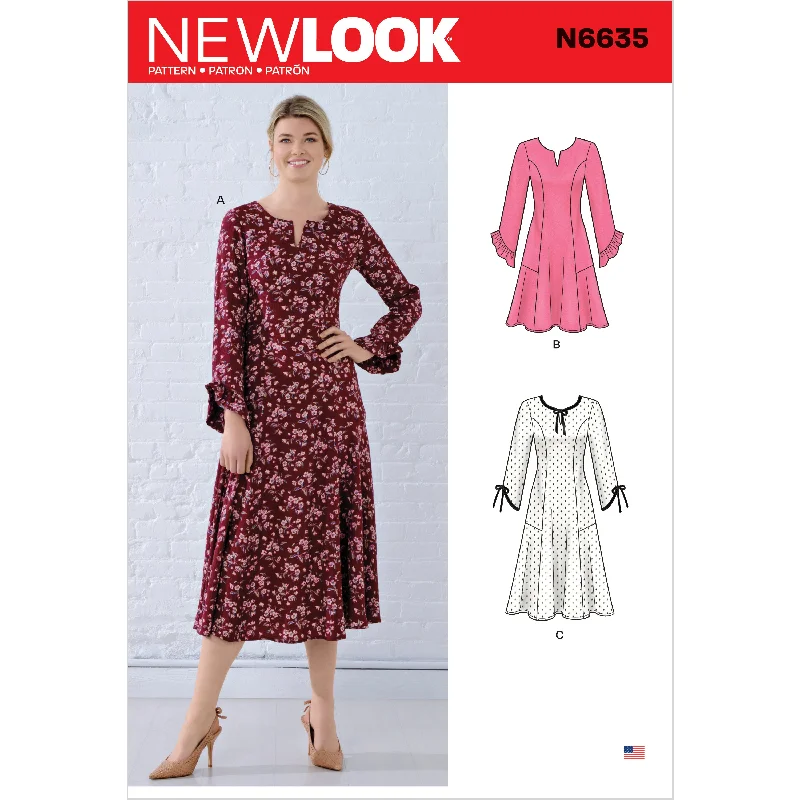 Newlook Pattern N6635 Misses' Princess Seamed Dresses Tunics Handmade artisanal