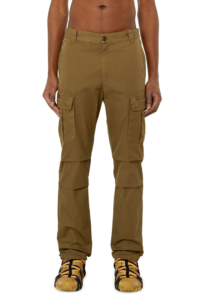 Cargo pants in rinse-wash cotton twill Comfortable Denim Pants