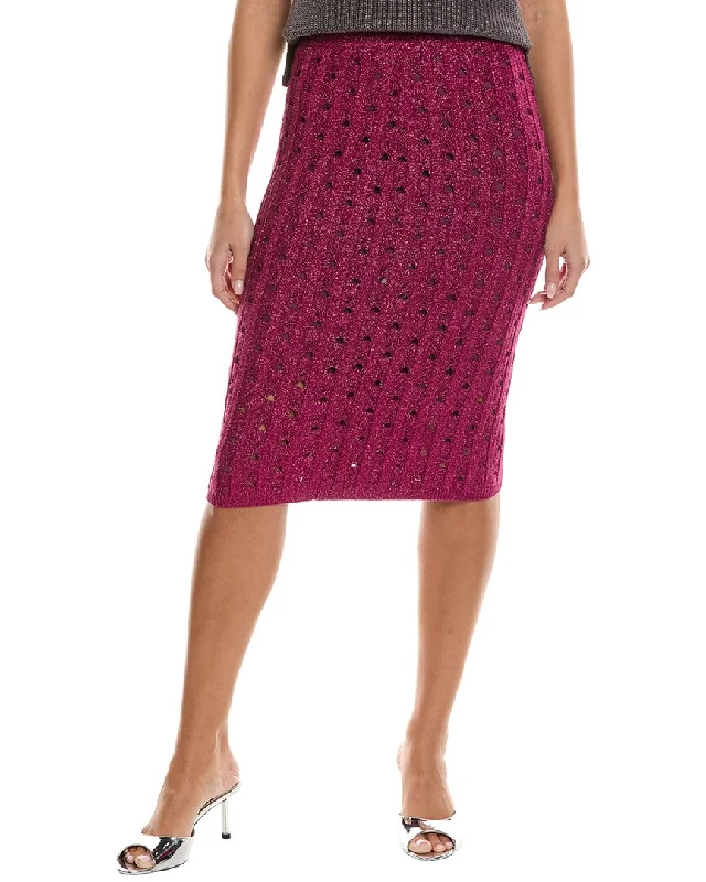St. John Crochet Skirt cotton skirt soft