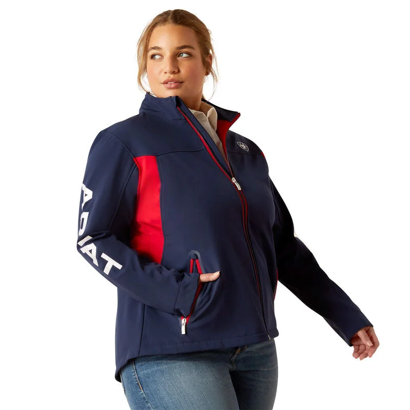Ariat Team Softshell Jacket Navy Insulated Jacket Fitted Jacket Loose Jacket