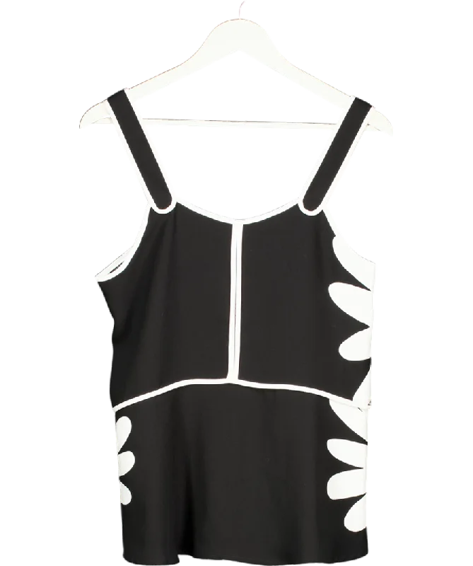 Victoria Beckham for Target Black Monochrome Sleeveless Tank Top UK S comfortable tank top