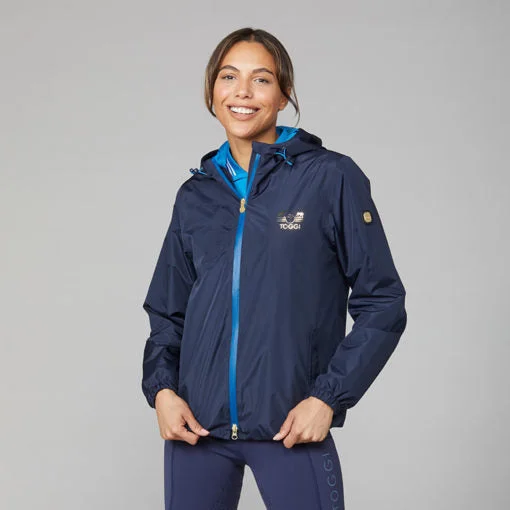 Toggi Colby Waterproof Jacket Navy Front Pockets Side Pockets Patch Pockets