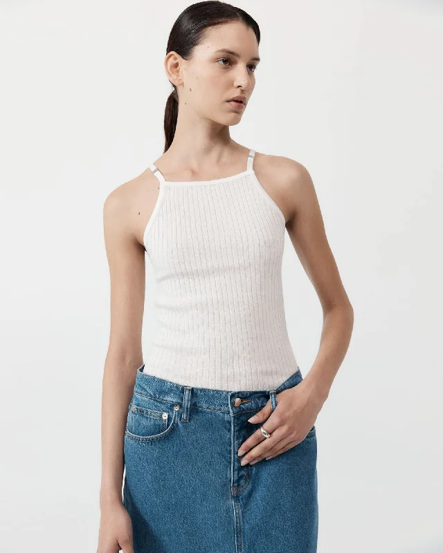 Square Tank cold shoulder tank
