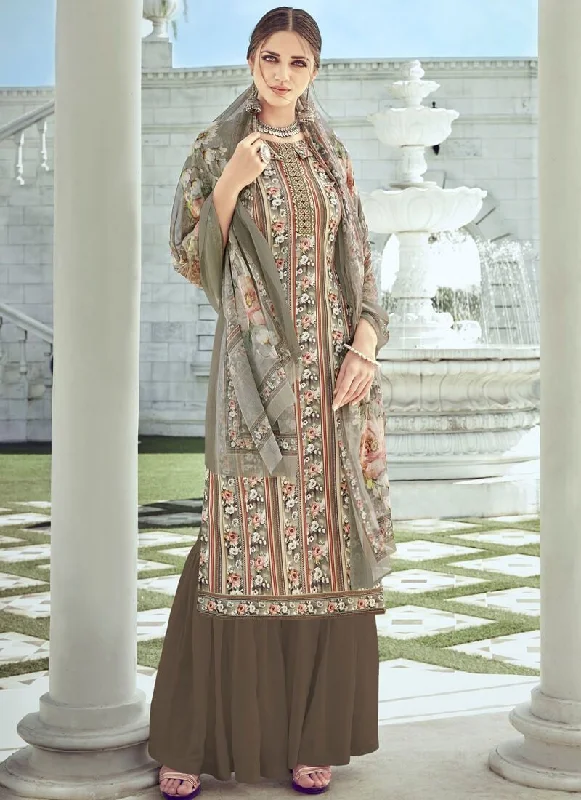 Multi Pure Crepe Palazzo Dress Tunics Short Trendy