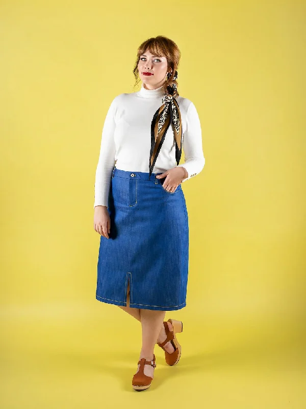 Tilly and the Buttons Ness Skirt corduroy skirt cozy