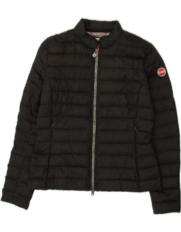 COLMAR Womens Padded Jacket IT 46 Large Black Cardigan Sweater Pullover