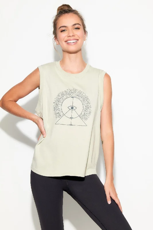 Mindbody Bowery Tank glitter tank top