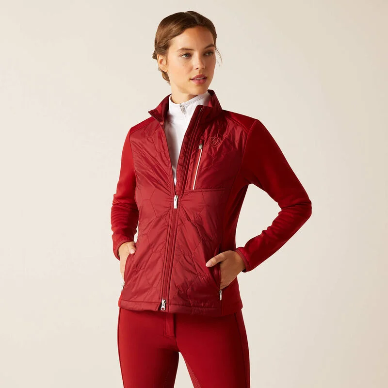 Ariat Fusion Insulated Jacket Sun-Dried Tomato Herringbone Jacket Houndstooth Jacket Plaid Jacket