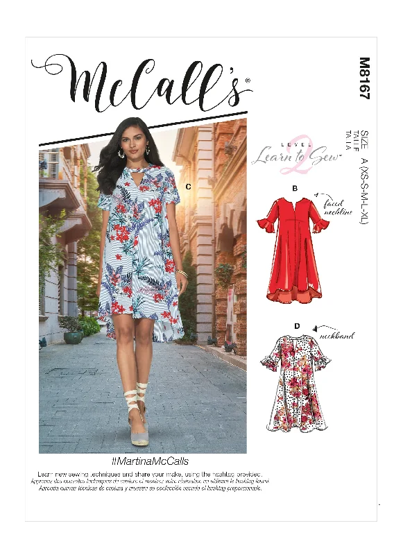 McCall's Pattern M8167 Misses' Dresses Tunics Occasion special