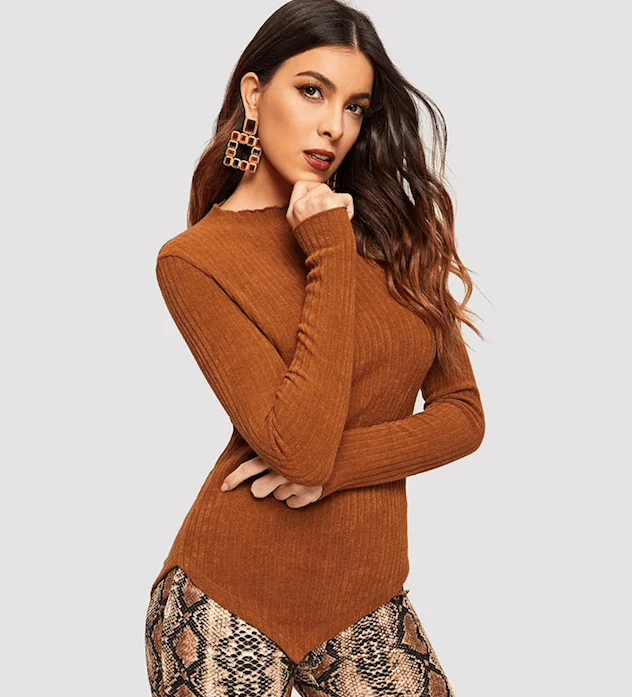 RILEY’S JUST RIGHT SWEATER Striped Floral Plaid
