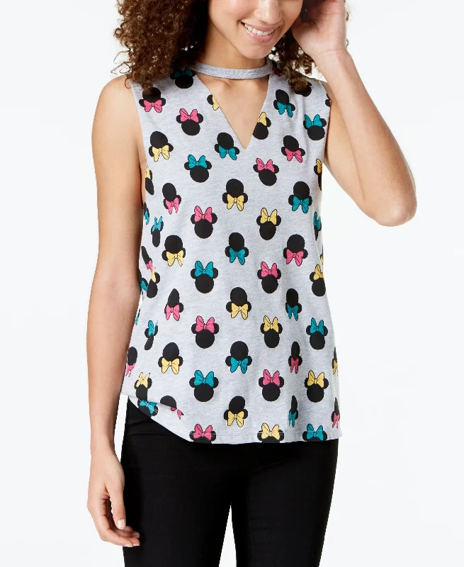 Hybrid Juniors Minnie Mouse Choker Tank Top modal blend tank