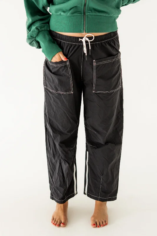 Fly By Night Pants | Black Modern Bootcut Pants