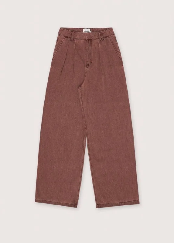 Tribeca Pants Chestnut Glow Brown Classic Bootcut Trousers
