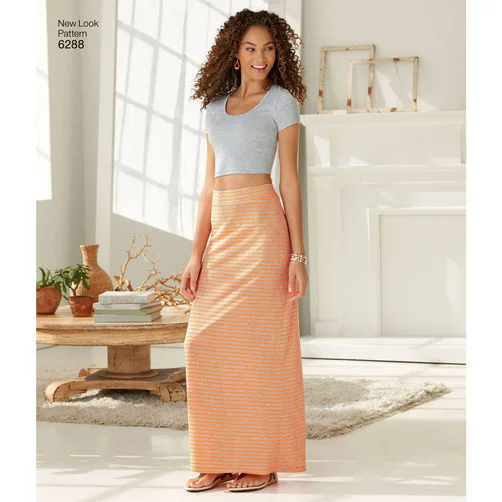 New Look Knit Skirts N6288 belted skirt waist