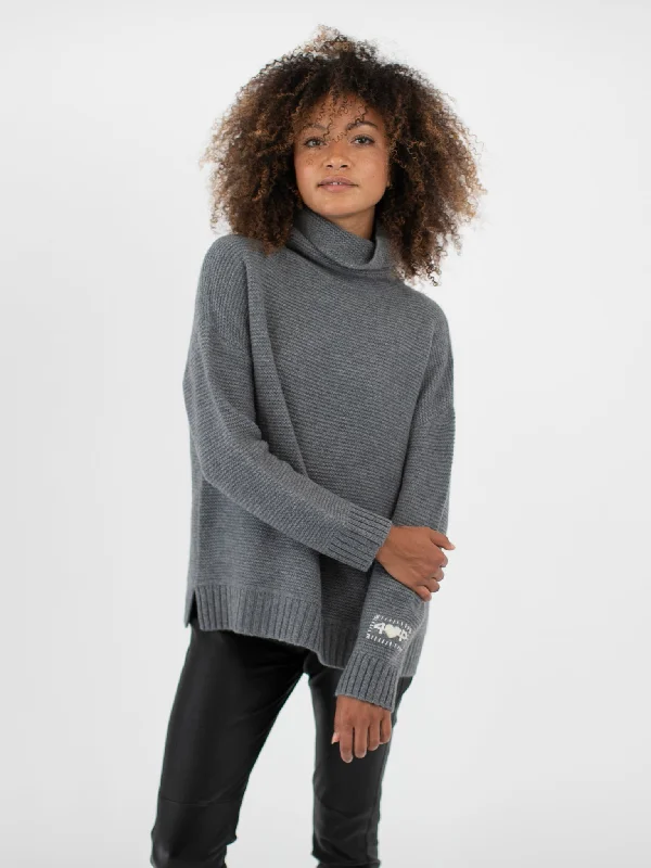 INGRID SWEATER Embroidered Appliqued Beaded