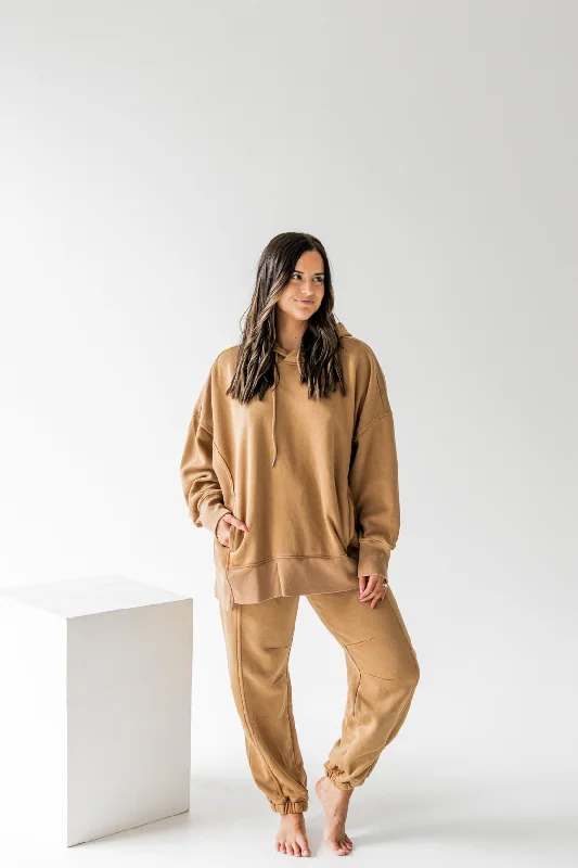 Sprint To The Finish Pants | Camel Trendy Palazzo Pants