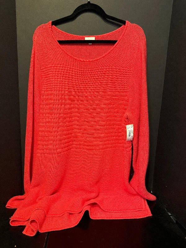 Talbots Knit Long Sleeve Sweater - size 2X Velvet Chenille Corduroy