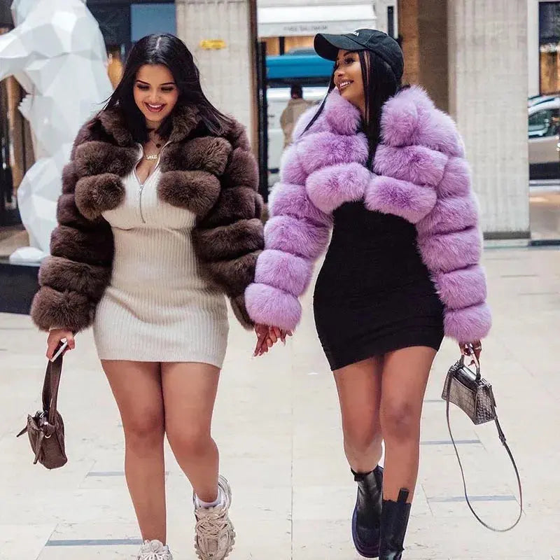 MAOMAOKONG 2023 Trend New Real Fur Coat Natural Fox Fur Women's Winter Coats Short Jackets Female Clothing Vests Fashion Corduroy Jacket Velvet Jacket Brocade Jacket
