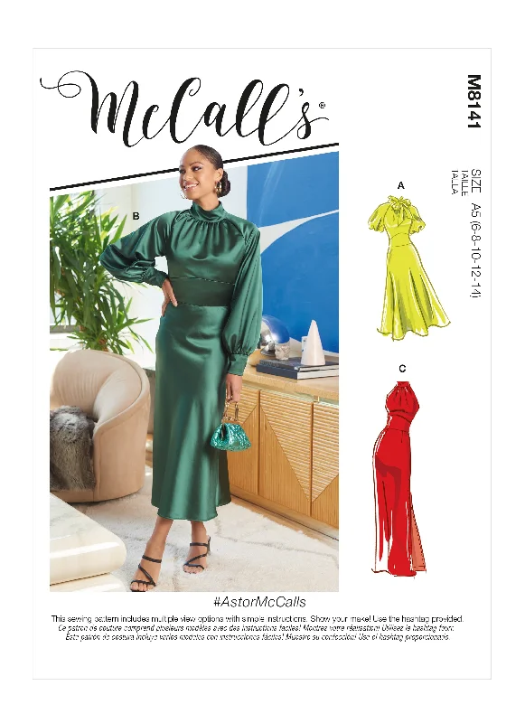 McCall's Pattern M8141 Misses' Dresses Tunics Canvas sturdy