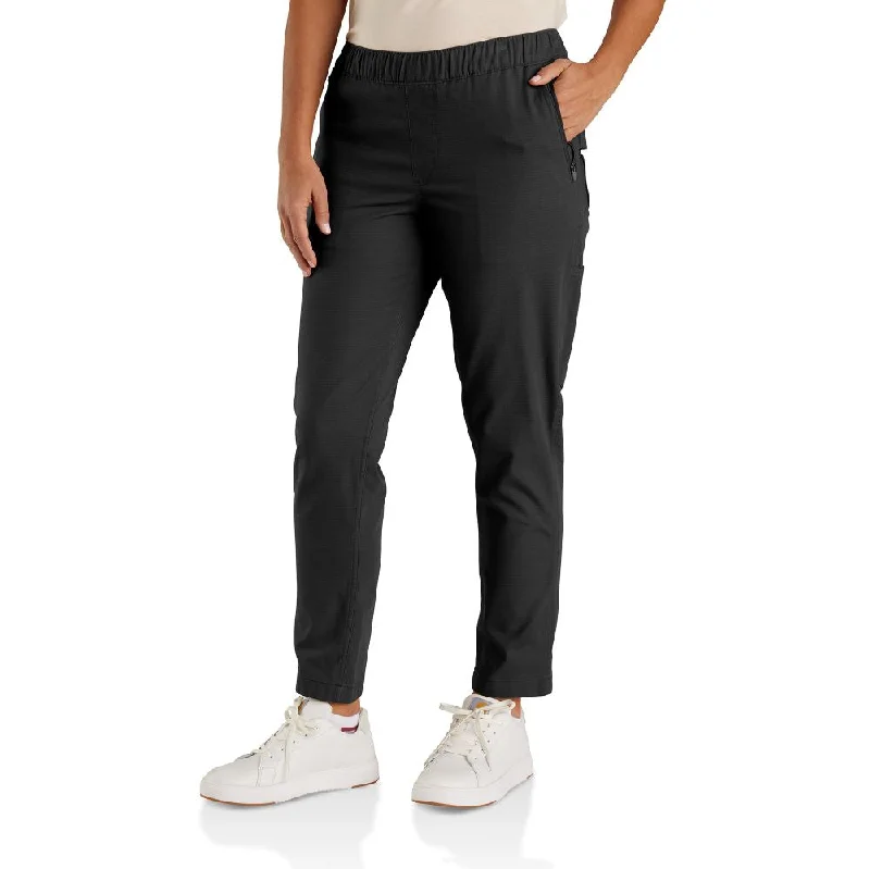'Carhartt' Women's Force® Ripstop Work Pant - Black Classic Flared Pants