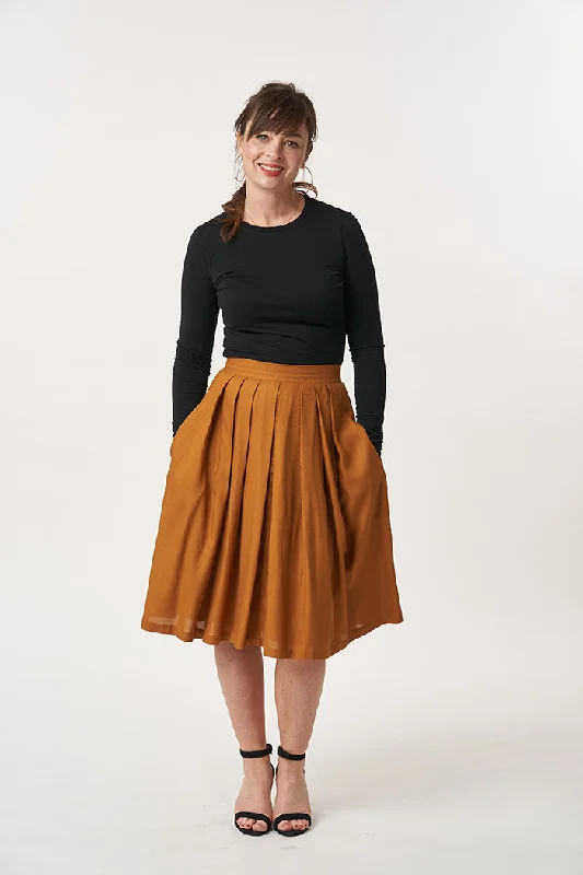 Sew Over It Lizzie Skirt leather skirt bold