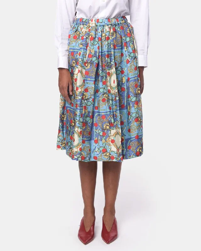 Bling Skirt in Light Blue cashmere skirt plush