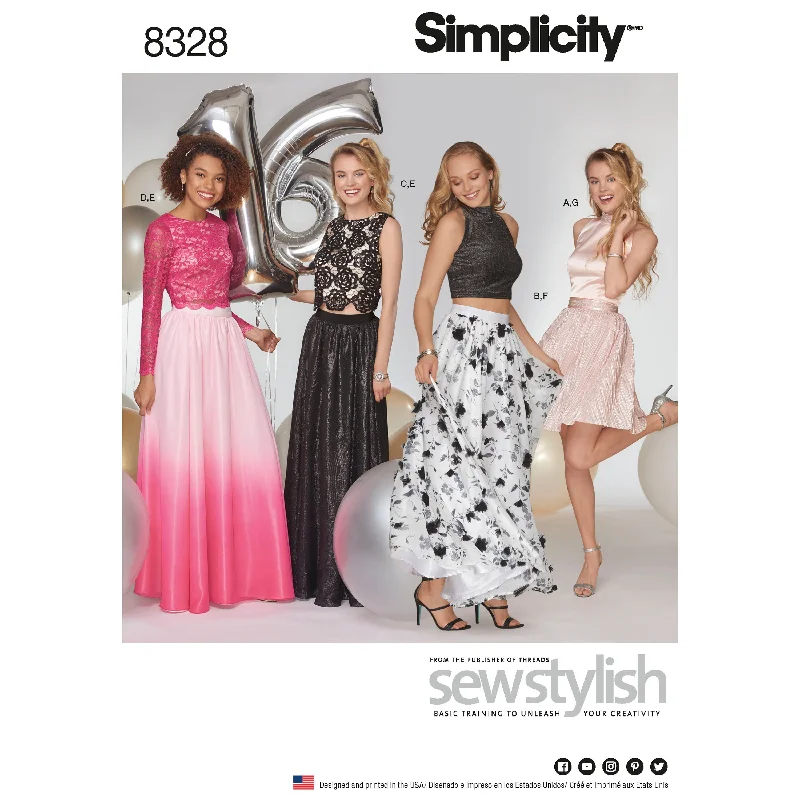 Simplicity Pattern 8328 Women's Special Occasions Dress Cowl Neckline Elegant