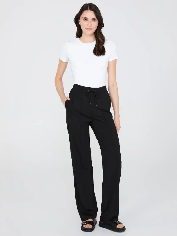 Front Pintuck Wide-Leg Pants Comfortable Wide-Leg Pants