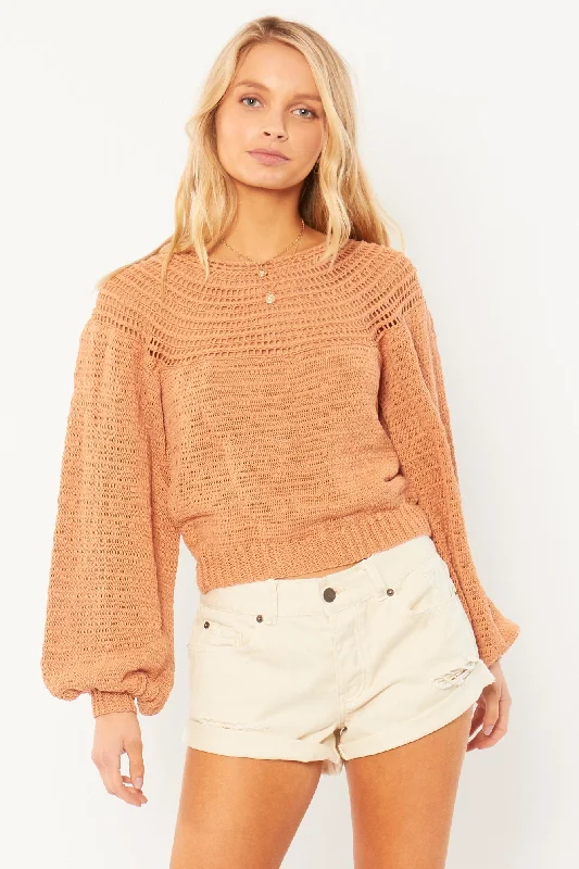 Stevie Long Sleeves Knit Sweater - Women's|-|Chandail en tricot longues manches Stevie - Femme Fitted Slim Tailored