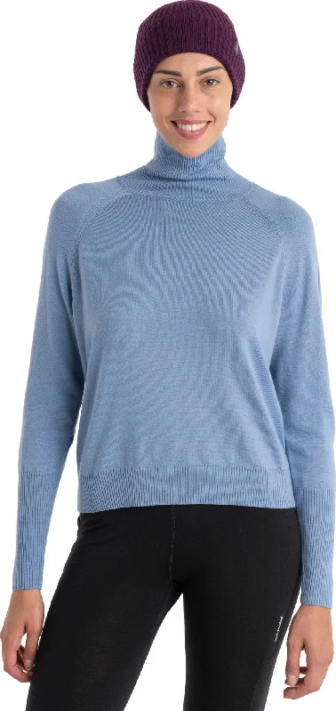 MerinoFine Luxe Long Sleeve High Neck Sweater - Women's|-|Chandail à manches longues et col montant MerinoFine Luxe - Femme Terry Blend Velvet Blend Canvas Blend