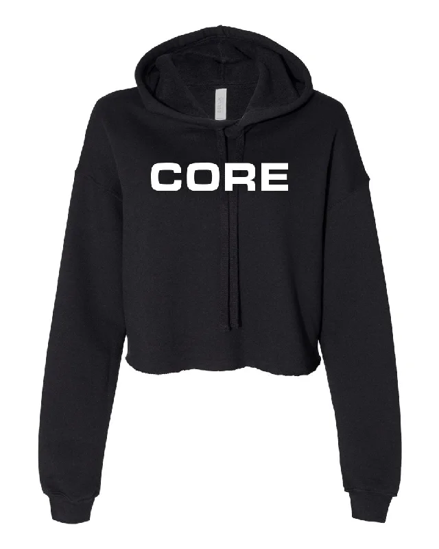 CORE Ladies Cropped Hoodie Hoodie with Full-Zip Functional Layering