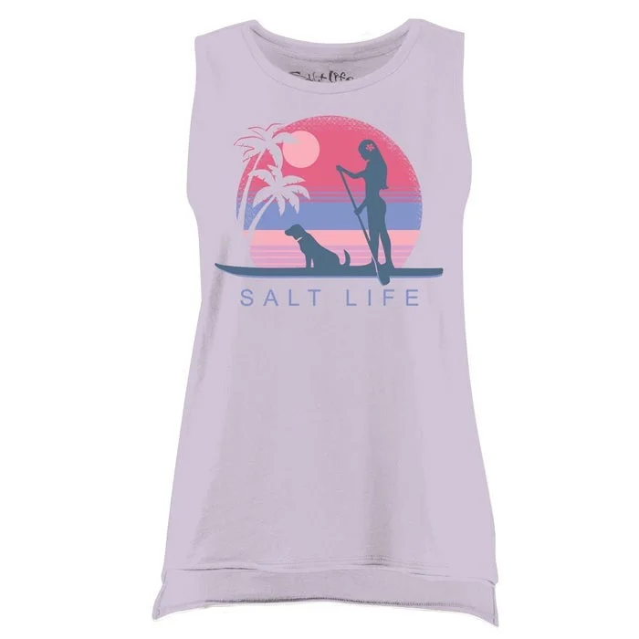 Women's Doggy Day tank peekaboo tank top