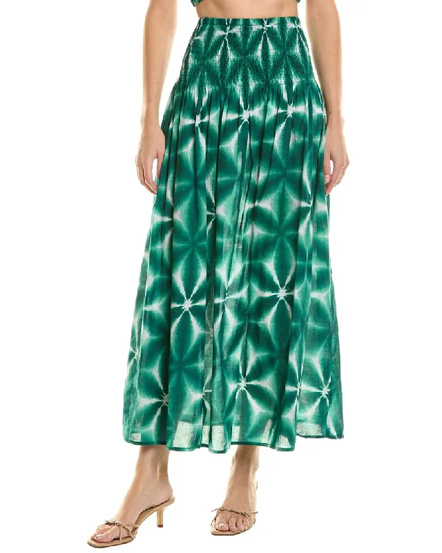 Electric Rose Lily Skirt linen skirt airy