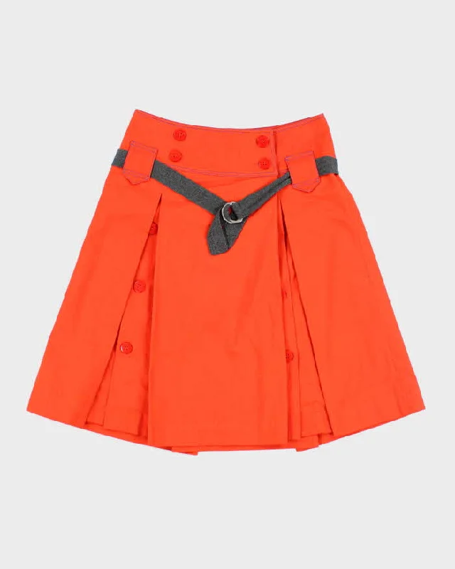 BCBG Max Azria Orange Skirt - S wrap skirt elegant