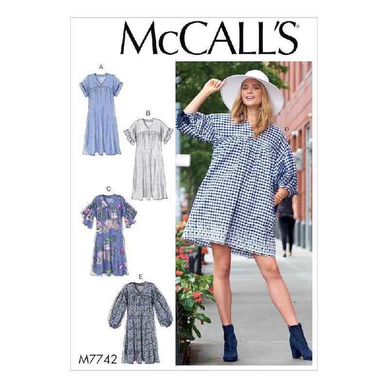 McCall's Pattern M7742 Misses' Dresses Tunics Cozy comfortable