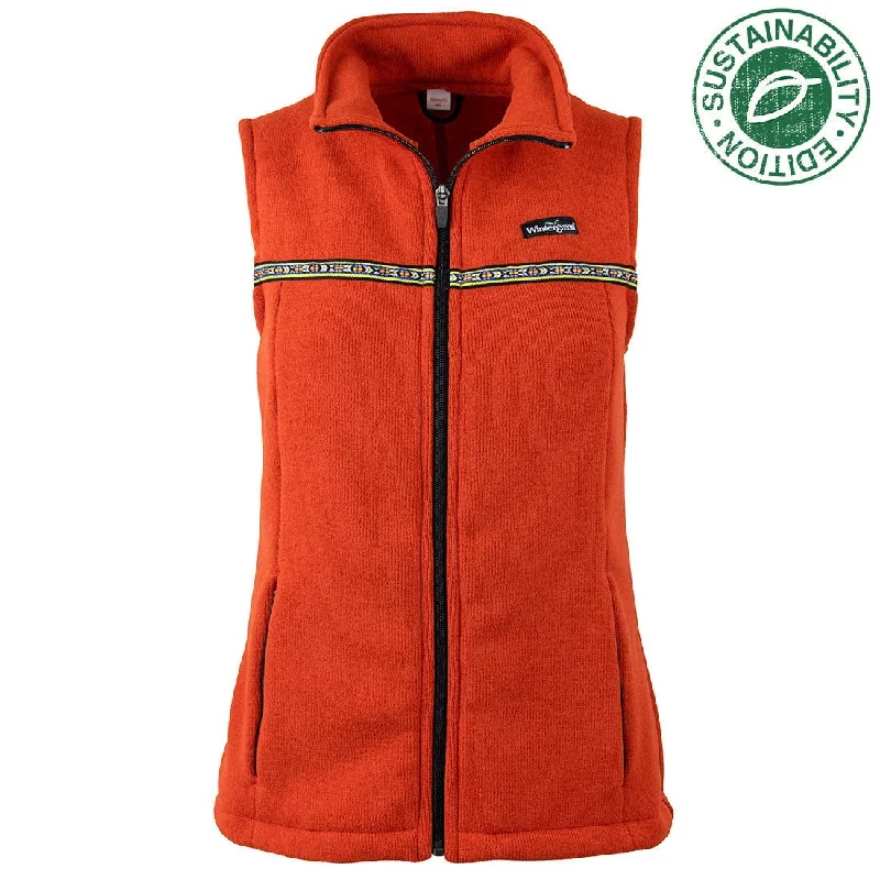 Sweater Fleece Vest (Women's) Real Fur Shearling Chenille