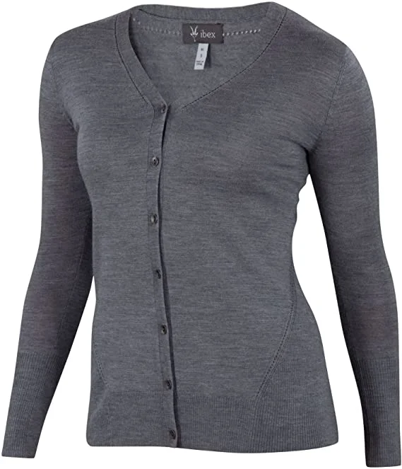 Ibex Women's Merino Wool Curator Sweater Welt Pockets Slit Pockets Flap Pockets