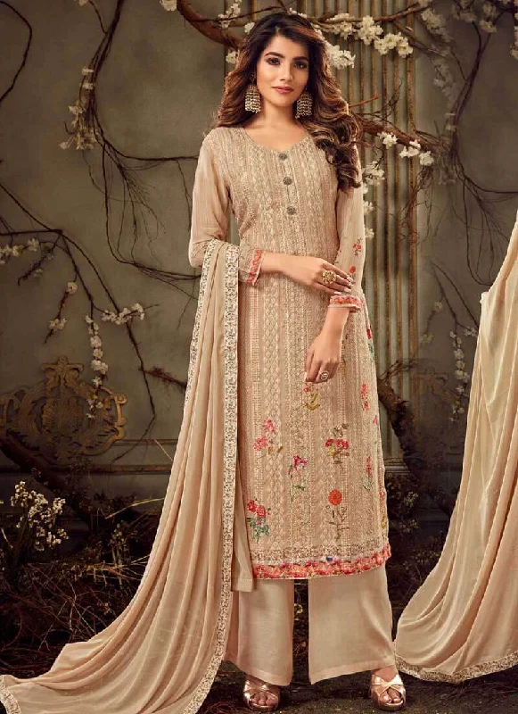 Cream Pure Viscose Bemberg Georgette Palazzo Dress Tunics Lace romantic