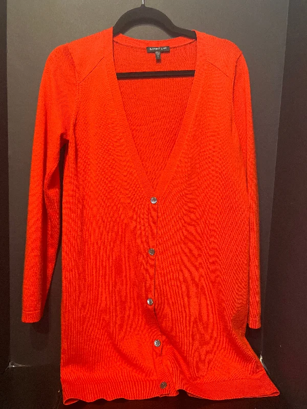 Eileen Fisher V Neck Button Up Sweater (Size Small) Stylish Fashionable Trendy