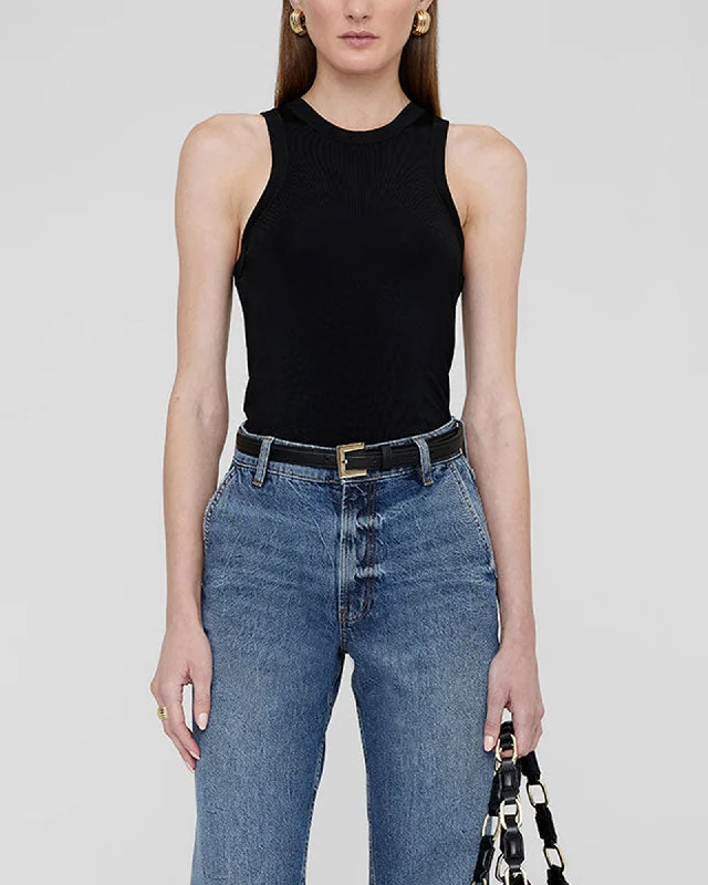 Noel Racer Tank Top lace tank top