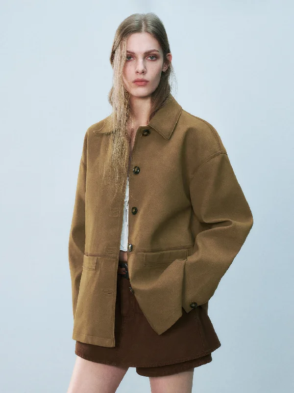 Shirt Collar Jackets Elasticated Jacket Padded Jacket Insulated Jacket