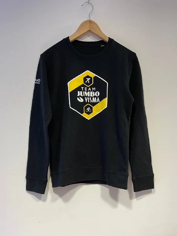 Team Jumbo Visma AGU Sweater Black LOGO Mesh Sweater Canvas Denim