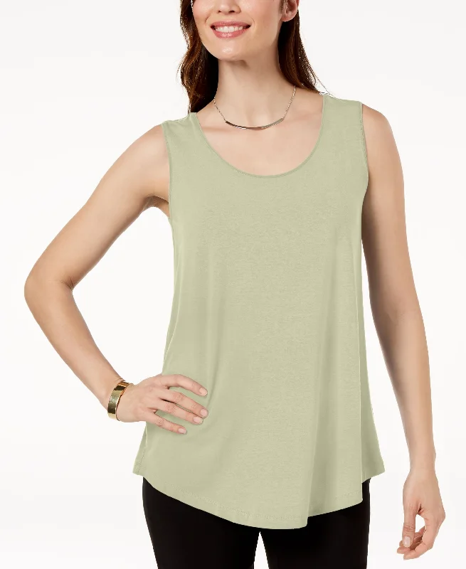 JM Collection Scoop Neck Tank Top athletic tank top