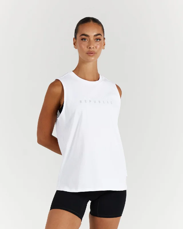 LOOSE TANK - WHITE sexy tank top