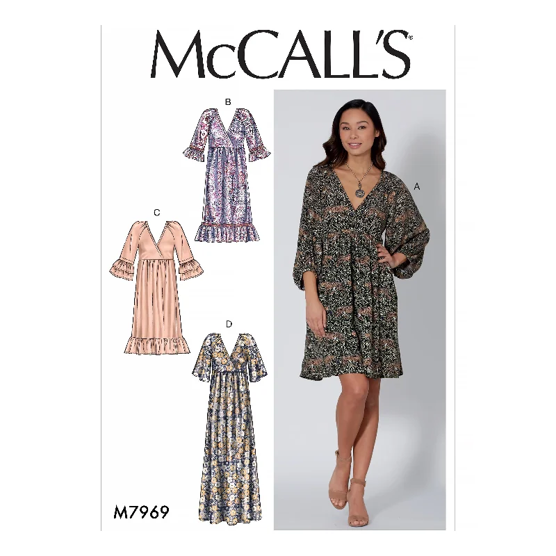 McCall's Pattern M7969 Misses' Dresses Boatneck Modish Everyday