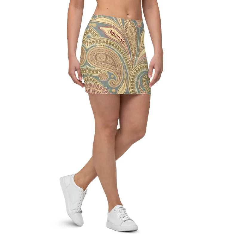 Yh - Mini Skirt flowy skirt hem