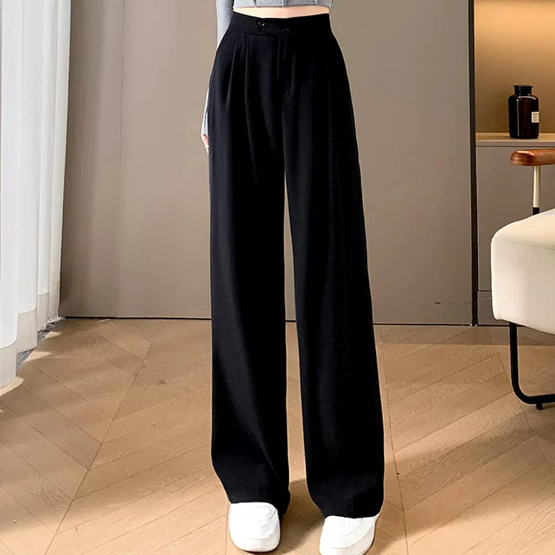 Women's Long Solid Color Pant 441806 - M Slim Fit Casual Pants