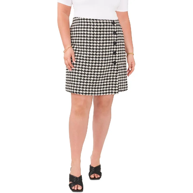 Plus Sparkle And Shine Womens Button Detail Mini Wrap Skirt lace skirt delicate