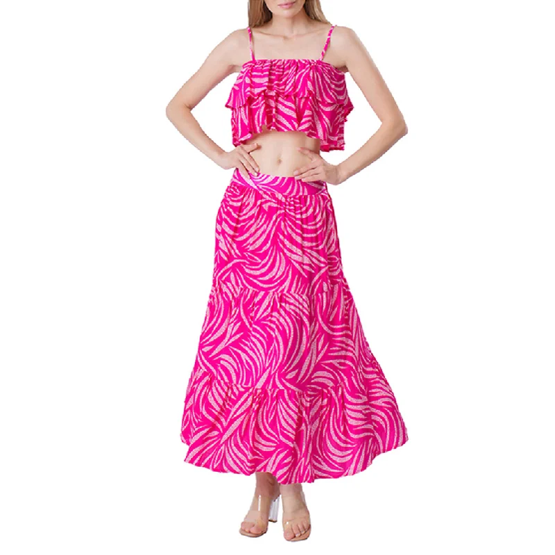 181241J, Da Moda  Lady Skirt Set Asst Color slim fit skirt